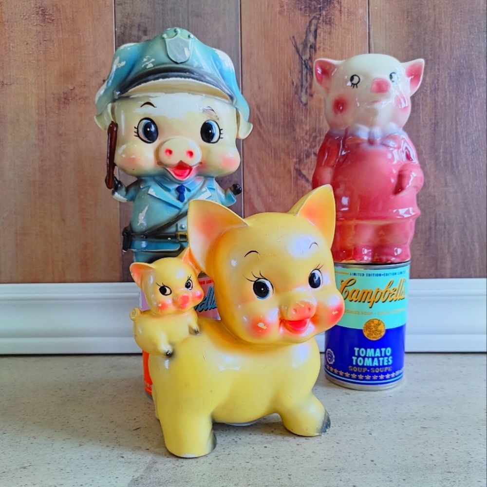Vintage Ceramic Piggy Bank Collection